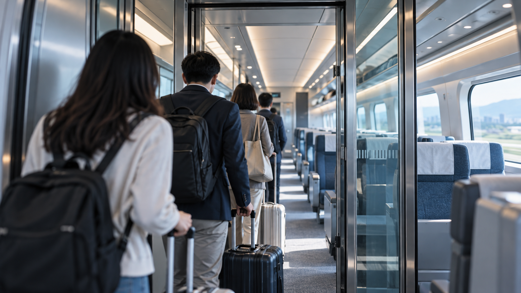 連假高鐵人潮湧現　自由座旅客進入商務車廂站立引議