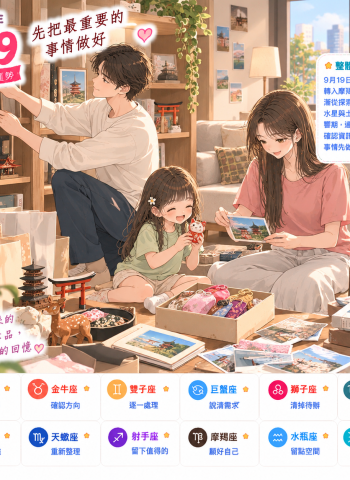 2026年9月19日 明日星座運勢  先把最重要的事情做好